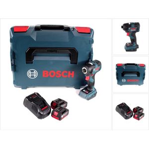 Bosch GDR 18V-160 accu-slagmoersleutel 18V 160Nm + 2x oplaadbare accu 5.0Ah + lader + L-Boxx