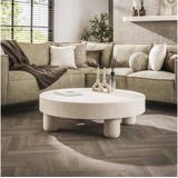 Salontafel Ø110 bulky stone - Marmer composiet