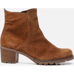 Gabor Enkellaarsjes cognac Suede - Dames - Maat 36