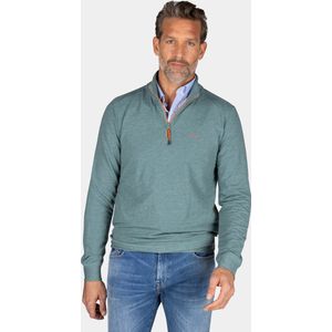 NZA - Lichtgroene sweater met halve rits - Pebble Green