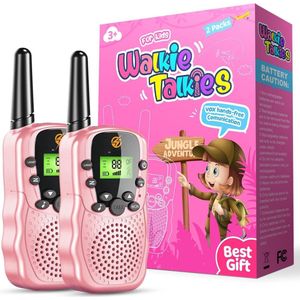 Walkie Talkie voor Kinderen - Set van 2 - Speelgoed Portofoon - Bereik van 3km - 3+ Jaar - Cadeau