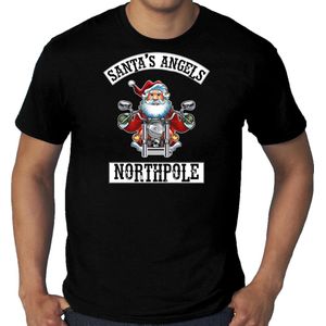Grote maten fout Kerstshirt / Kerst t-shirt Santas angels Northpole zwart voor heren - Kerstkleding / Christmas outfit XXXXL