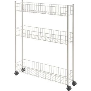 Fino Multi-Purpose Trolley 3 Floors Metal White 16 x 60 x 72 cm - Robuust en Praktisch
