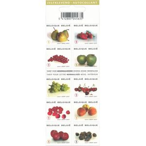Bpost - Natuur - 10 postzegels - Verzending België - Tarief 1 - Fruit