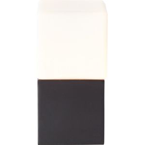 Brilliant Lamp Twisty tafellamp 11cm zwart/wit metaal/zwart kunststof 1x QT14, G9, 33 W