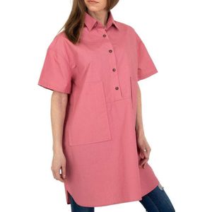 JCL oversized lange blouse roze S/M 36/38