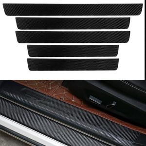 Auto dorpellijsten bescherming carbon bumperbescherming kofferbak instaplijsten - Set van 5