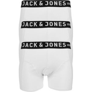 Jack & Jones heren boxers Sense trunks (3-pack) - wit - Maat: L