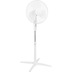 Smartwares VE-5753 Statiefventilator – Ø 40 cm - In hoogte verstelbaar: 105 - 125 cm - Wit