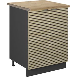 Vicco Fame-Line Keuken Keukenonderkast – 60 cm , WB Eik Eiken paneel , WB Eik