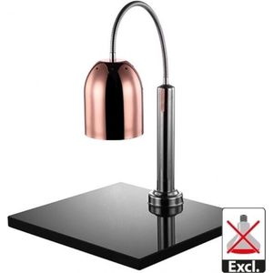 Warmhoudlamp, Enkel, Koper, met Plaat, Horeca en Professioneel | CaterChef | 688261