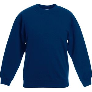 Fruit of the Loom - Kinder Classic Set-In Sweater - Blauw - 98-104