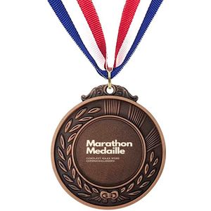 Akyol - 4 daagse medailles - marathon medailles gepersonaliseerd - medaille bronskleuring - Medaille - marathonloper - medailles voor kinderen - medailles kinderfeestje - medailles voor kinderen voetbal