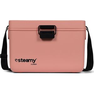 Steamy Classy 12 - Kleine Koelbox met Schouderband - 12 Liter - Salmon Pink