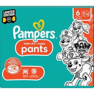 Pampers Baby Dry Nappy Pants luierbroekjes Extra Large (14-19 kg) Limited Edition Paw Patrol, Maandelijkse box, 138 Stuks