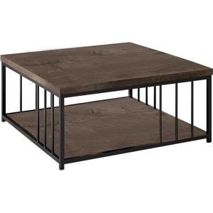 Emob - Salontafel - Bruin - 100x100x26 cm