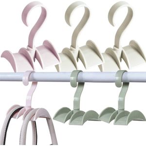 t 6 stuks zakhouders, handtashouder, draaibare handtas-kledinghanger, stropdas, rek, organizer, kast, kleerhangerhaak, plastic zakhouder voor tas, rugzak, riem, sjaal