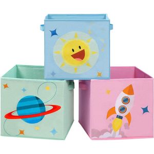 Opbergbox voor Kinderen - Speelgoed Opbergdoos - Set van 3