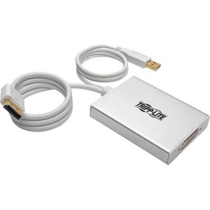 Tripp Lite P134-06N-DVI-DL video kabel adapter 0,15 m DisplayPort DVI-D + USB Zilver