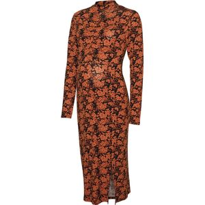 MAMA.LICIOUS MLFILIPA L/S JRS MIDI DRESS A. Dames Jurk - Maat L