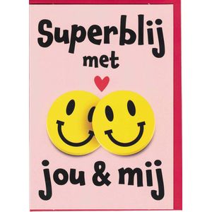 Wenskaart - Kaart - Valentijn - Superblij met Jou & Mij