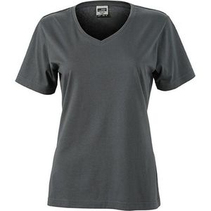 James and Nicholson Dames/dames Workwear T-Shirt (Koolstofgrijs)