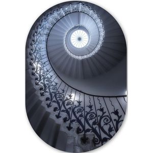 Architectuur - Trap - Spiraal Kunststof plaat (5mm dik) - Ovale spiegel vorm op kunststof