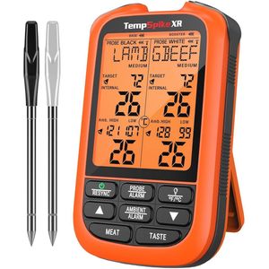 Draadloze Vleesthermometer met 2 Sondes voor Grill en BBQ – Digitale Oplaadbare Thermometer voor Koken