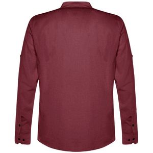 Trendyol Donkergroene Slim Fit Basic Judge Collar Met Epauletten 100% Katoenen Linnenlook Overhemd Tmnss20Go0188