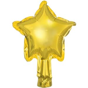 Partydeco - Folieballon Sterren Goud 12 cm (25 stuks)