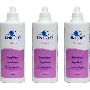 3 x Unicare Saline 360 ml