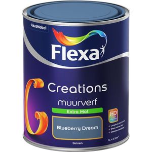Flexa Creations - Muurverf Extra Mat - Blueberry Dream - 1 liter