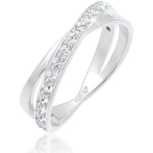 Elli Women's Lady Ring 925 Silver 17 Crystal 58 Zilver 32020150