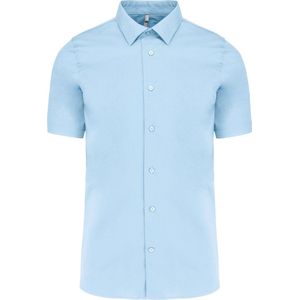 Kariban Heren stretch overhemd korte mouwen K531 - light blue - XXL