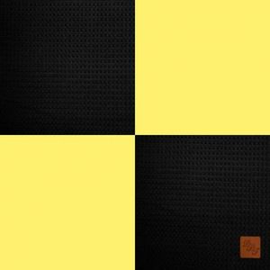 Boxkleed zwart met geel