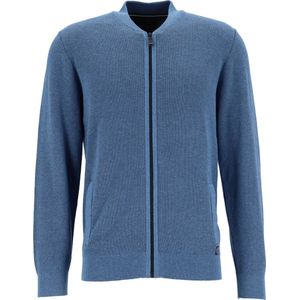 Casa Moda - Vest Zip Blauw - Heren - Maat XXL - Regular-fit