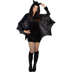 Funidelia | Sexy Vleermuiskostuum Voor voor vrouwen - Dieren, Halloween - Kostuum voor Volwassenen Accessoire verkleedkleding en rekwisieten voor Halloween, carnaval & feesten - Maat M - Zwart