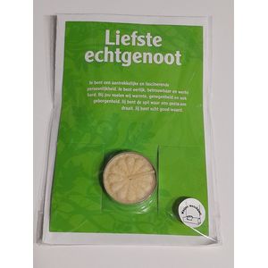 Waxine Wenskaart - met waxinelichtje - Liefste echtgenoot - cadeau tip