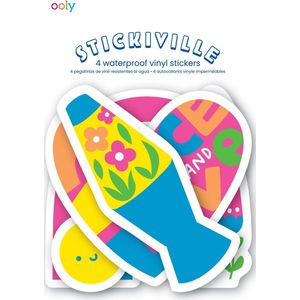 Ooly - Stickiville Stickers: Peace & Love - Vinyl (4 Die-Cut)