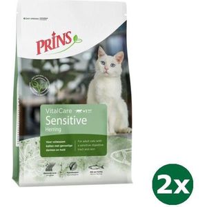 Prins cat vital care adult sensitive hypoallergeen kattenvoer 2x 4 kg