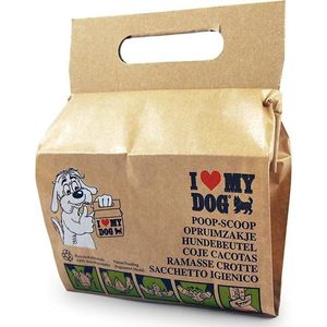 I Love My Dog Opruimzakje - Hond - Recyclebaar materiaal - 2 x 10 stuks