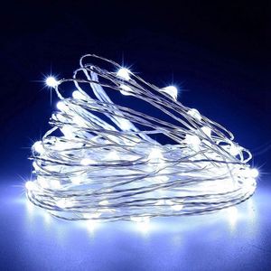 Decoratie Led verlichting 5 meter koperdraad IP65 waterbestendig wit.