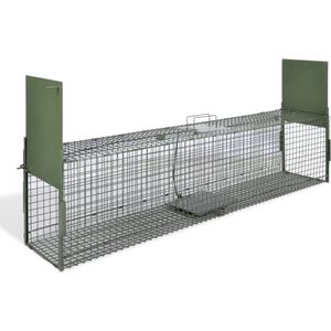 The Living Store Dierenval Kooi - 150 x 30 x 30 cm - Sterk draadgaas - Inklapbaar handvat