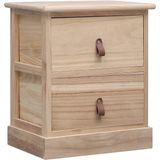 vidaXL Nachtkastje 38x28x45 cm paulowniahout