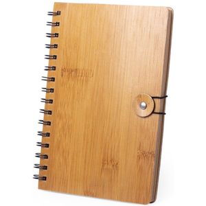 Notitieboek A5 - Notitieboekje - Notitieblok - Schrift - Hardcover - Ringband - Duurzaam - Bamboe