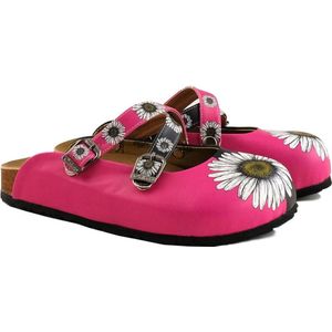 GOBY Clogs met Flower – Handgemaakt – Premium Kwaliteit – Maat 37