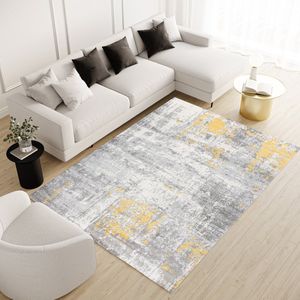 Tapiso Malesia Vloerkleed Slaapkamer Grijs Tapijt Maat- 160x230