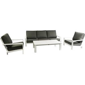 Garden Impressions Lincoln Sofa Loungeset - Wit/Mosgroen