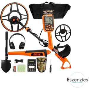 Eszenzics™ Professionele metaaldetector - Zeer geavanceerd - Spoel 30 cm - Oplaadbaar - Waterdicht - 7 detectie modi - Tot 30 cm diep - Tot 3m' onder water IP68 - Bluetooth Koptelefoon