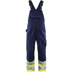 Blaklader High Vis bretelbroek 2662-1800 - Marine/High Vis Geel - C56